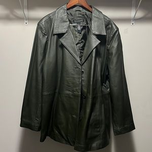 Women’s hunter green leather